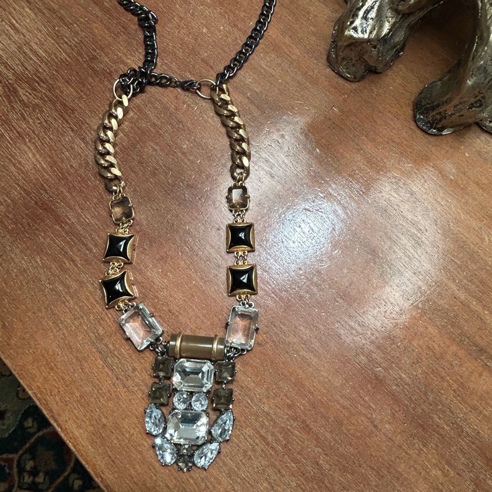 Stella and Dot Phoenix mixed metal convertible statement necklace